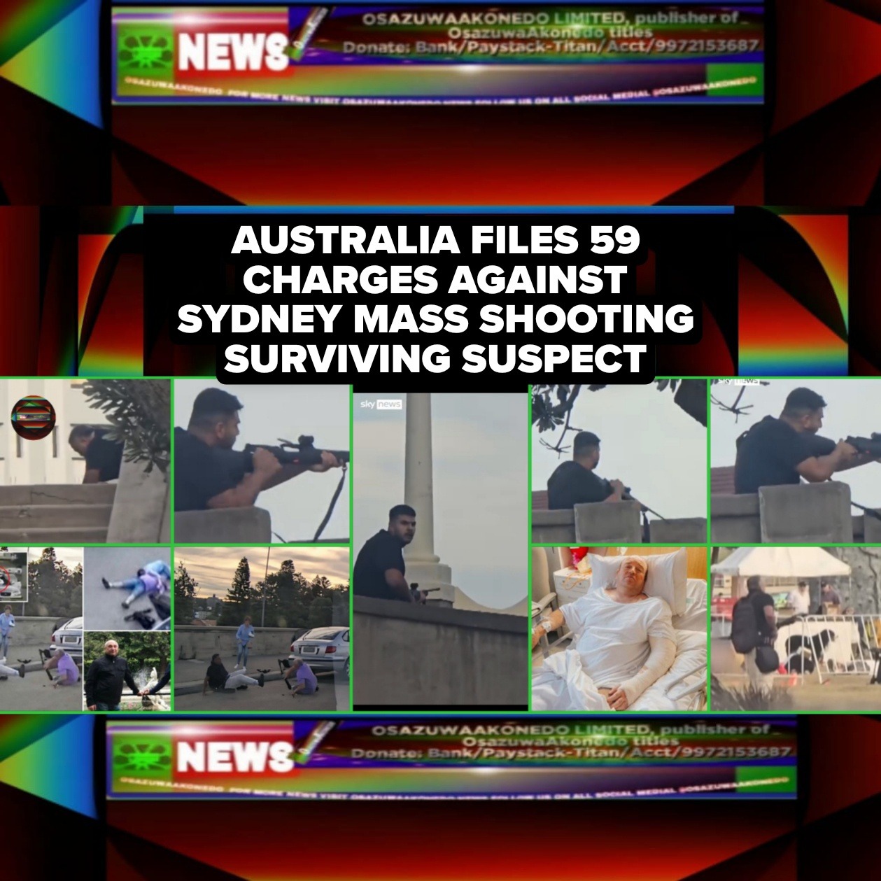 Australia Files 59 Charges Against Sydney Mass Shooting Surviving Suspect