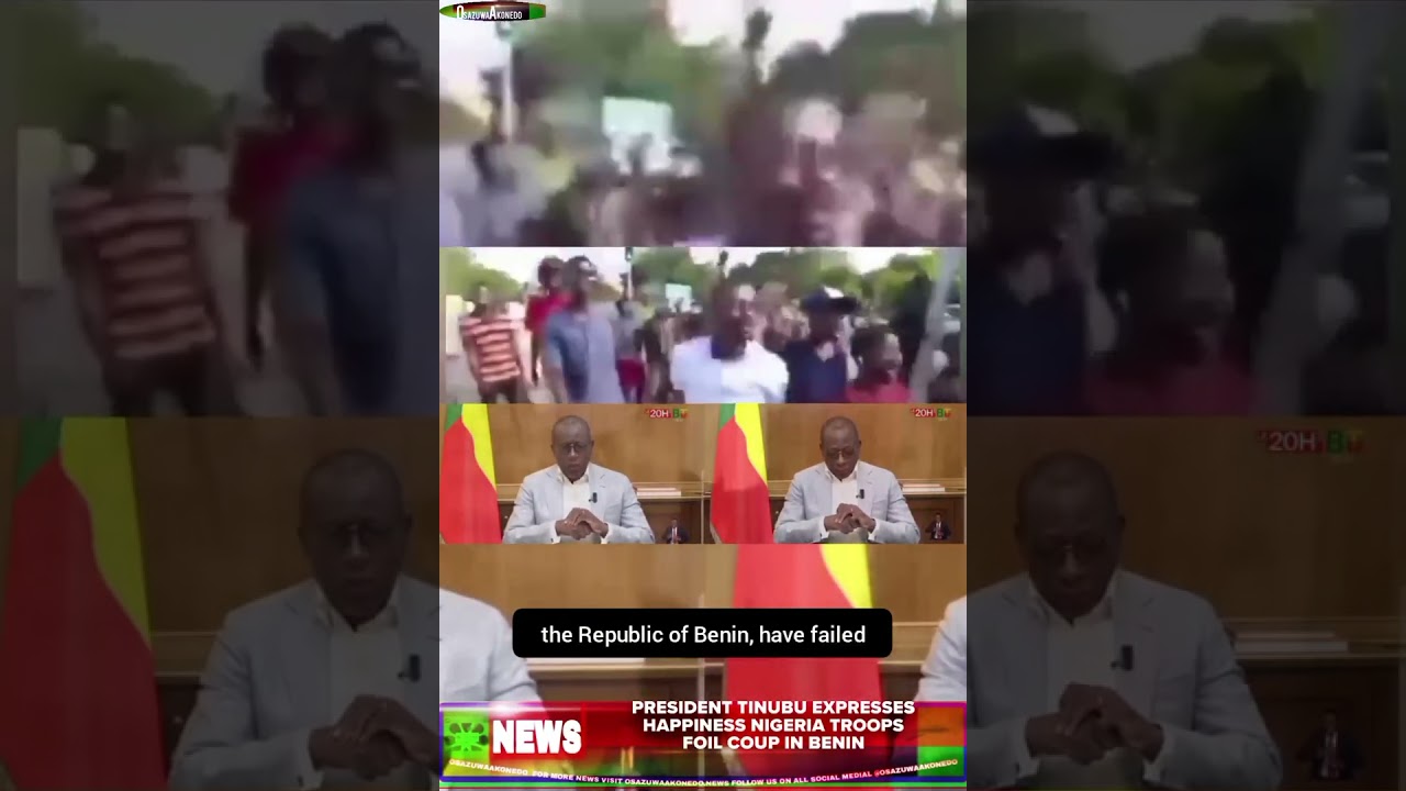 OsazuwaAkonedo BriefRecall ~ President Tinubu Expresses Happiness Nigeria Troops Foil Coup In Benin