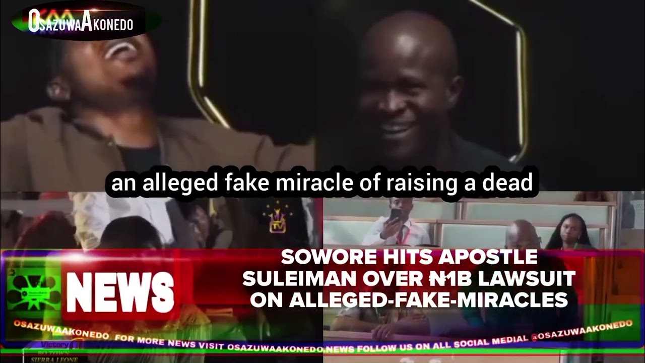 OsazuwaAkonedo ShortReel ~ Sowore Hits Apostle Suleiman Over ₦1b Lawsuit On Alleged-Fake-Miracles