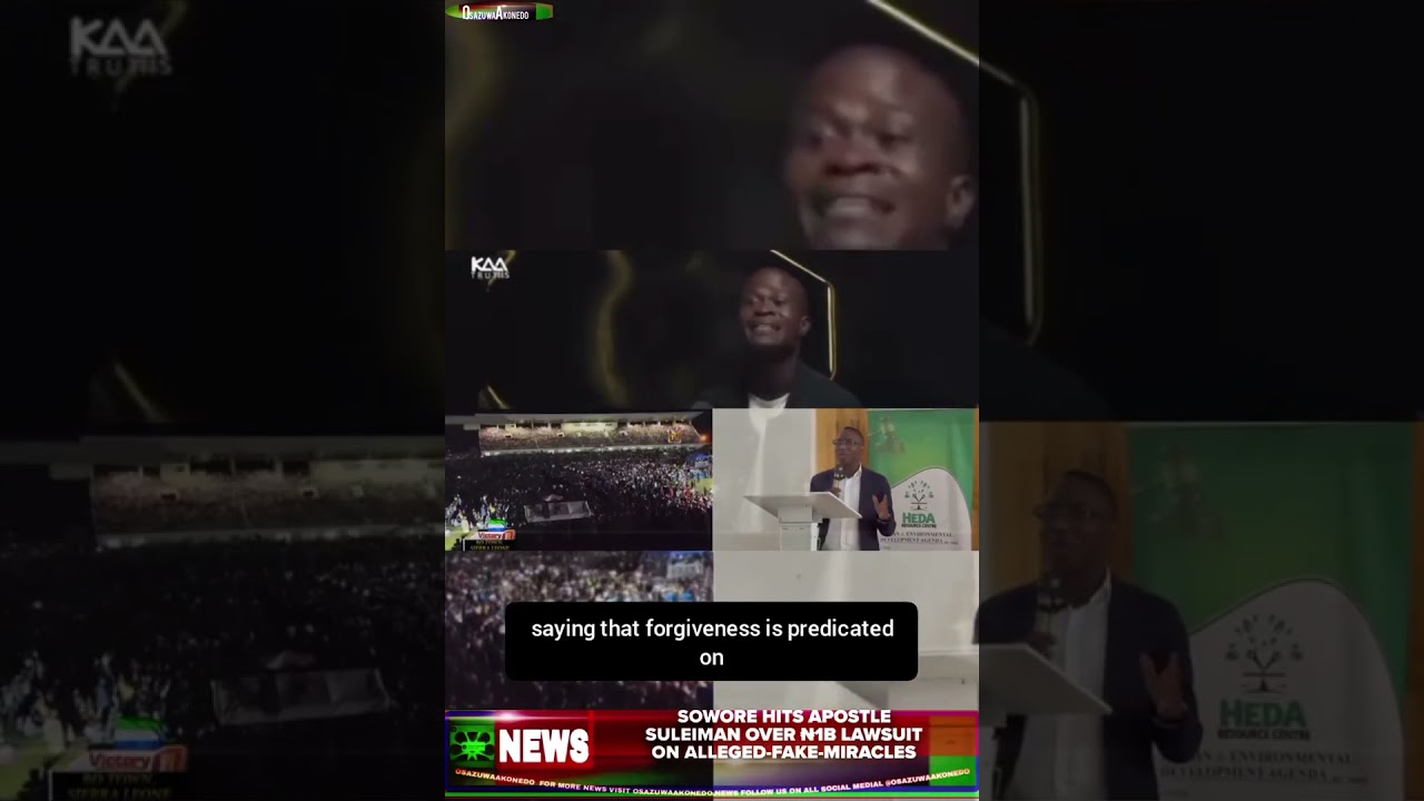 OsazuwaAkonedo BriefRecall ~ Sowore Hits Apostle Suleiman Over ₦1b Lawsuit On Alleged-Fake-Miracles