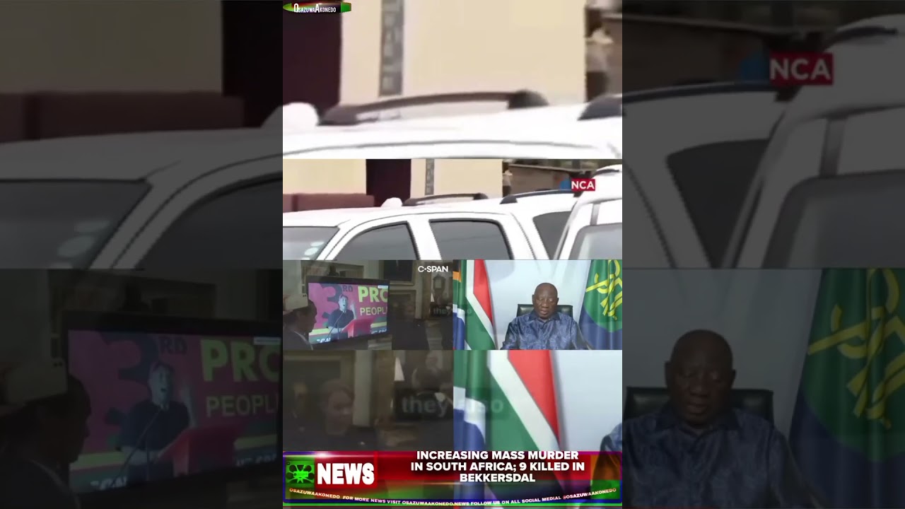 OsazuwaAkonedo ThreeMinutes ~ Increasing Mass Murder In South Africa; 9 Killed In Bekkersdal