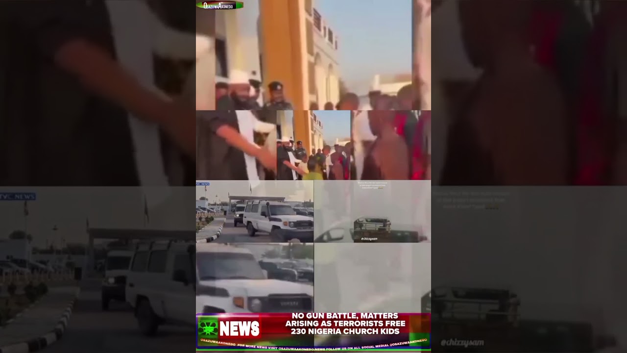 OsazuwaAkonedo NewsShort ~ No Gun Battle, Matters Arising As Terrorists Free 230 Nigeria Church Kids