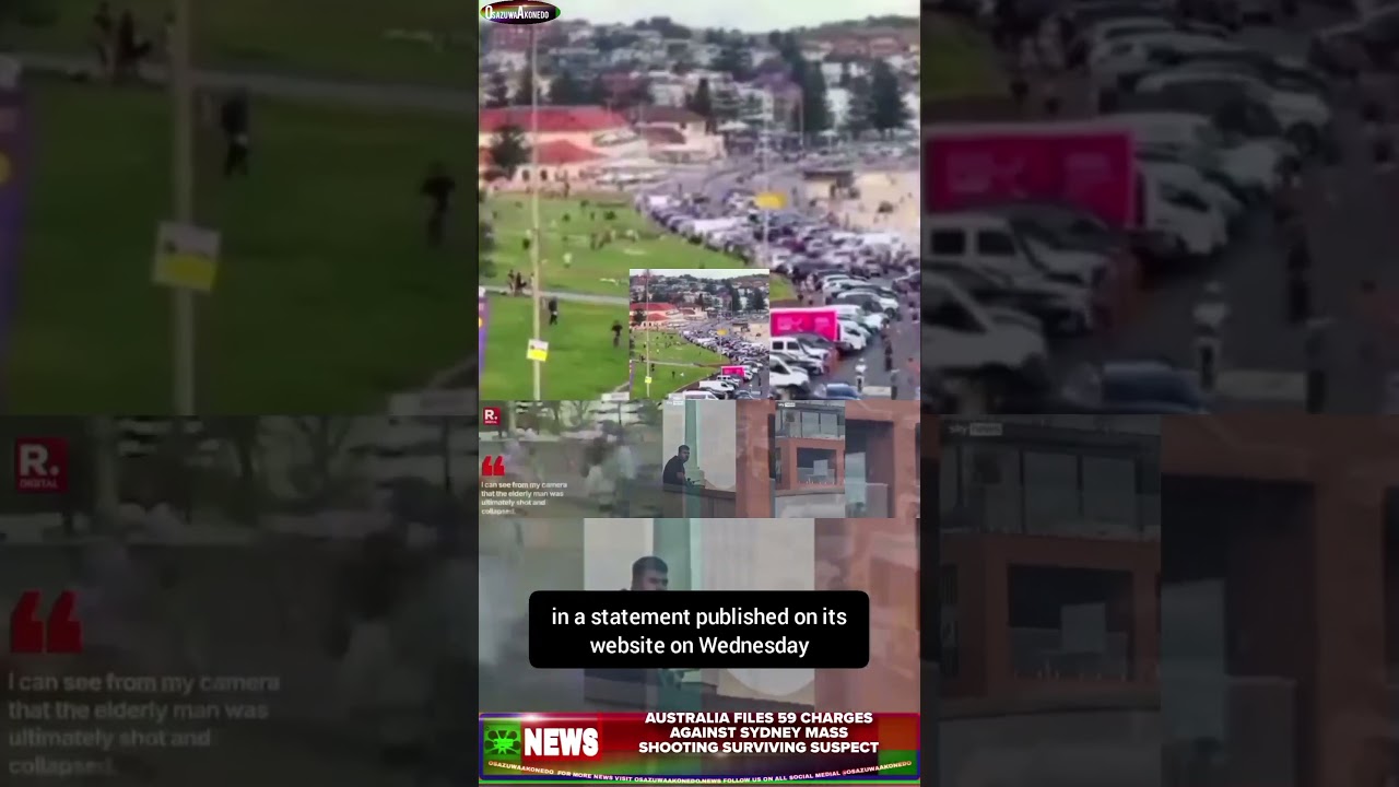 OsazuwaAkonedo ReelNews ~ Australia Files 59 Charges Against Sydney Mass Shooting Surviving Suspect