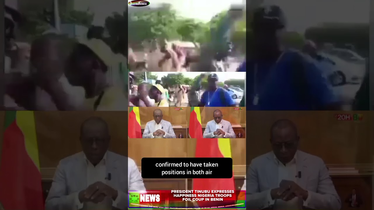 OsazuwaAkonedo ReelNews ~ President Tinubu Expresses Happiness Nigeria Troops Foil Coup In Benin