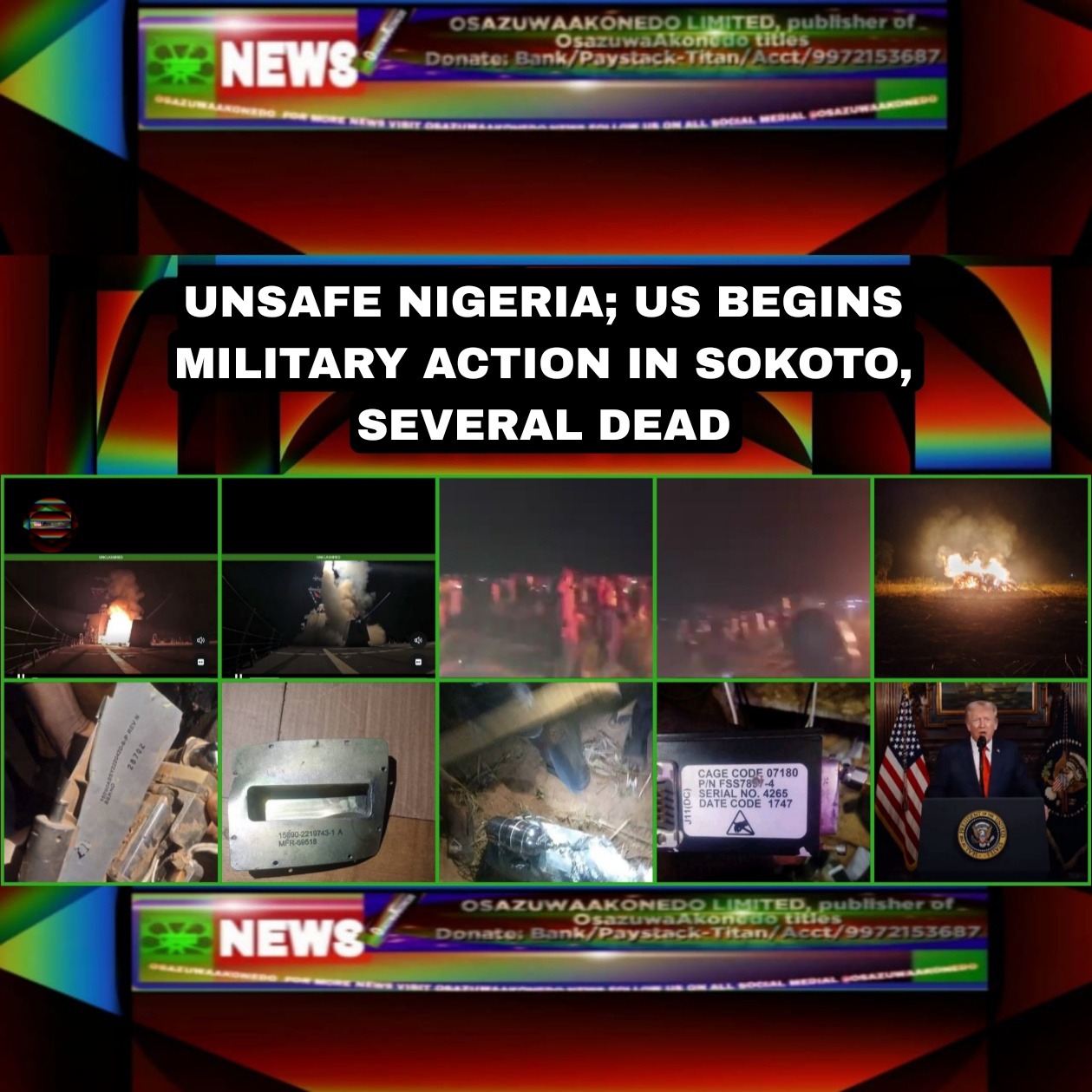 Unsafe Nigeria; US Begins Military Action In Sokoto, Several Dead