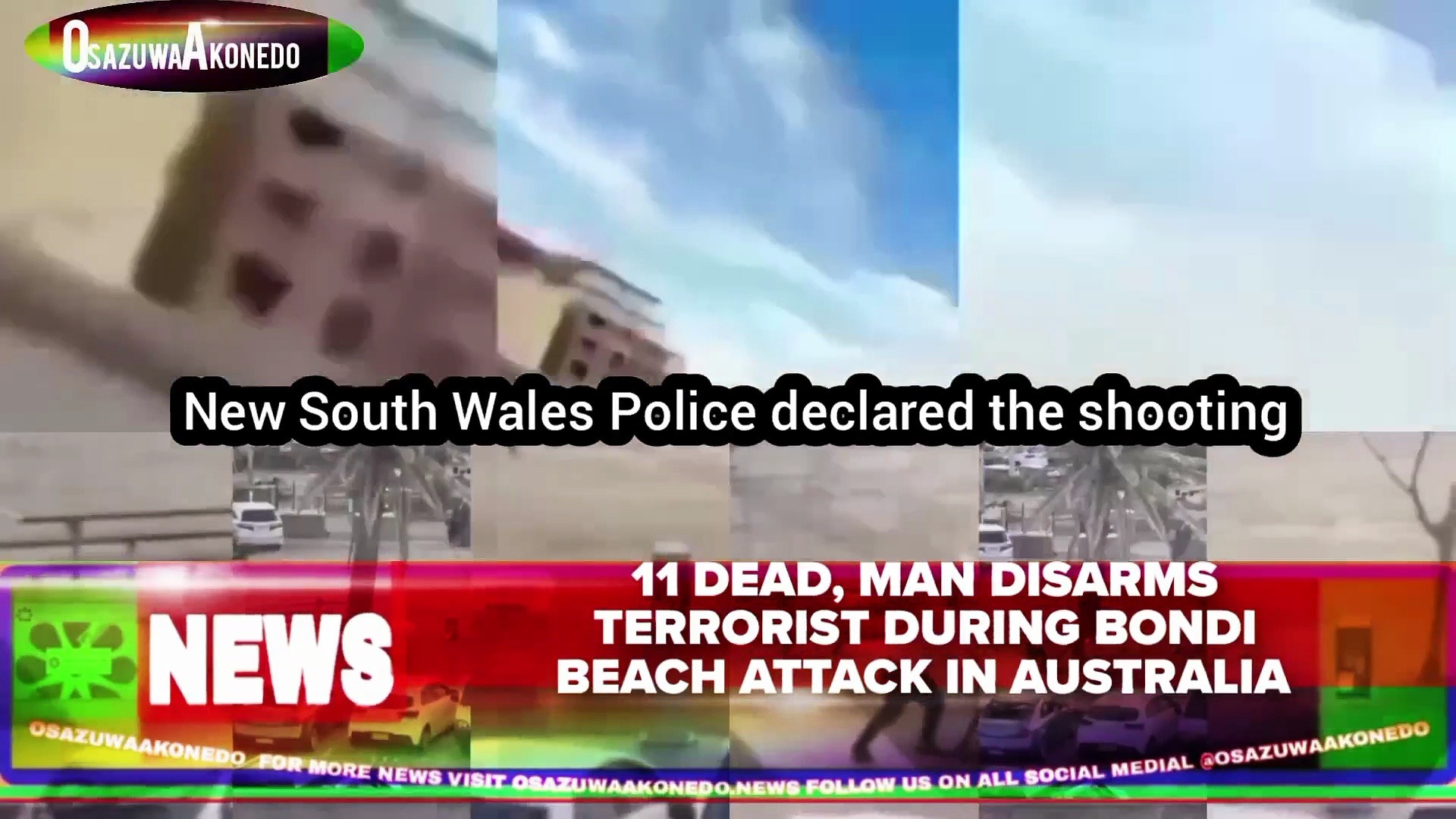 Video ~ 11 Dead, Man Disarms Terrorist During Bondi Beach Attack In Australia