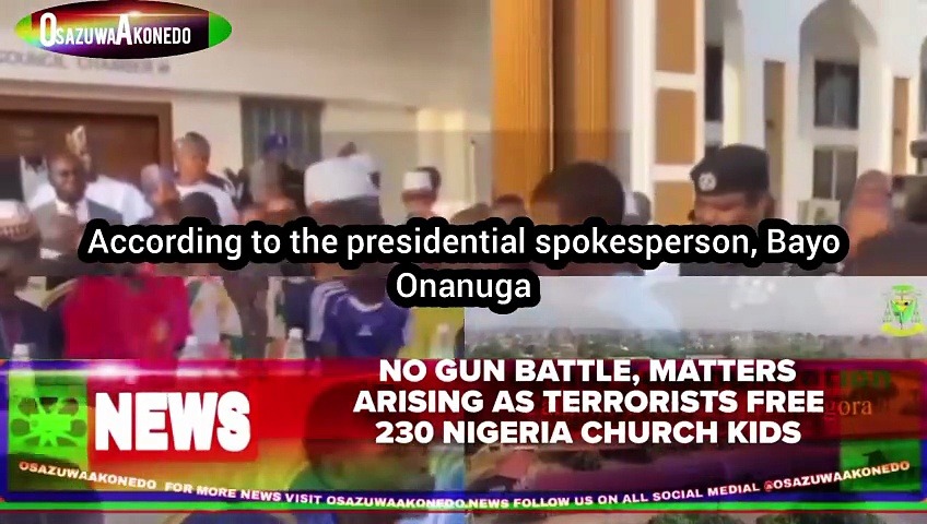 Video ~ No Gun Battle, Matters Arising As Terrorists Free 230 Nigeria Church Kids