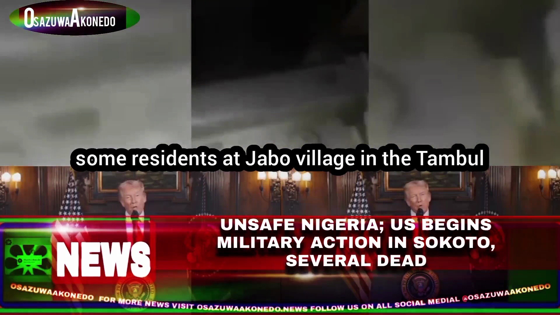 Video ~ Unsafe Nigeria; US Begins Military Action In Sokoto, Several Dead