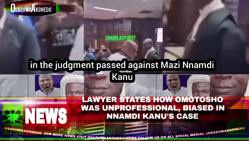 Video ~ Lawyer States How Omotosho Was Unprofessional, Biased In Nnamdi Kanu’s Case
