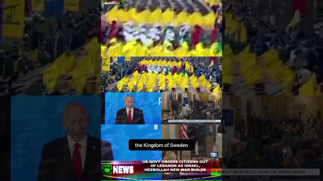 OsazuwaAkonedo NewsShort ~ US Govt Orders Citizens Out of Lebanon As Israel, Hezbollah New War Builds