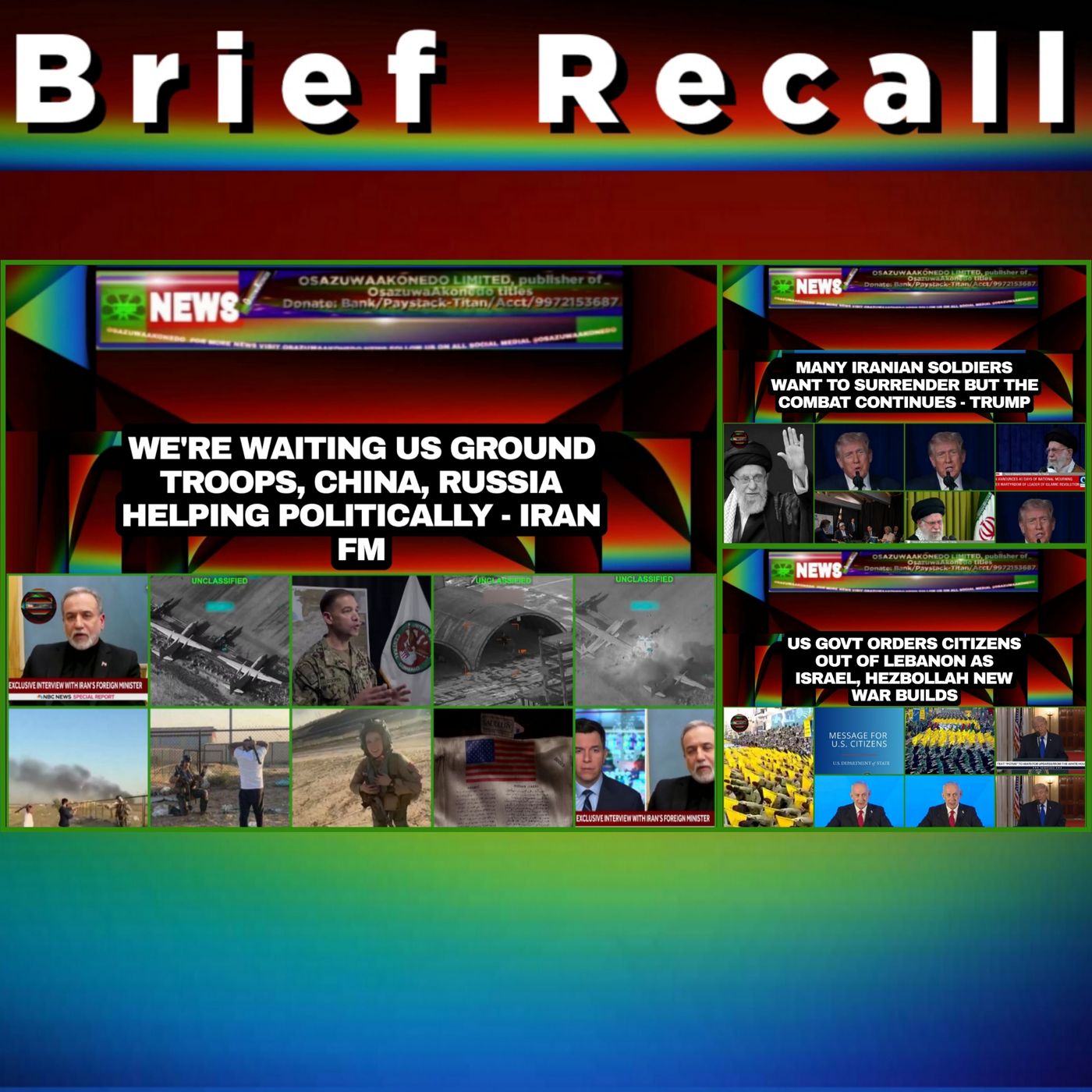 OsazuwaAkonedo Audio ~ NewsBriefRecall @7pm 6-3