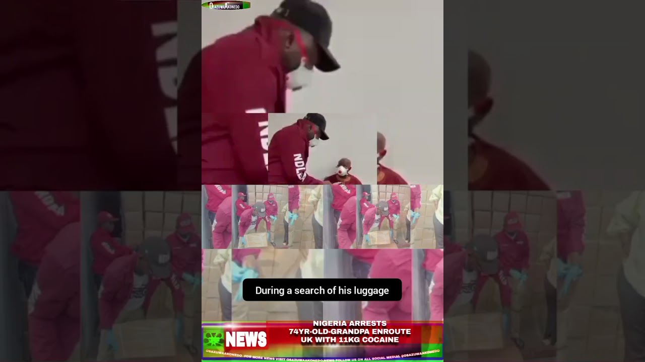 OsazuwaAkonedo CrimeFighting ~ Nigeria Arrests 74yr Old Grandpa Enroute UK With 11kg Cocaine