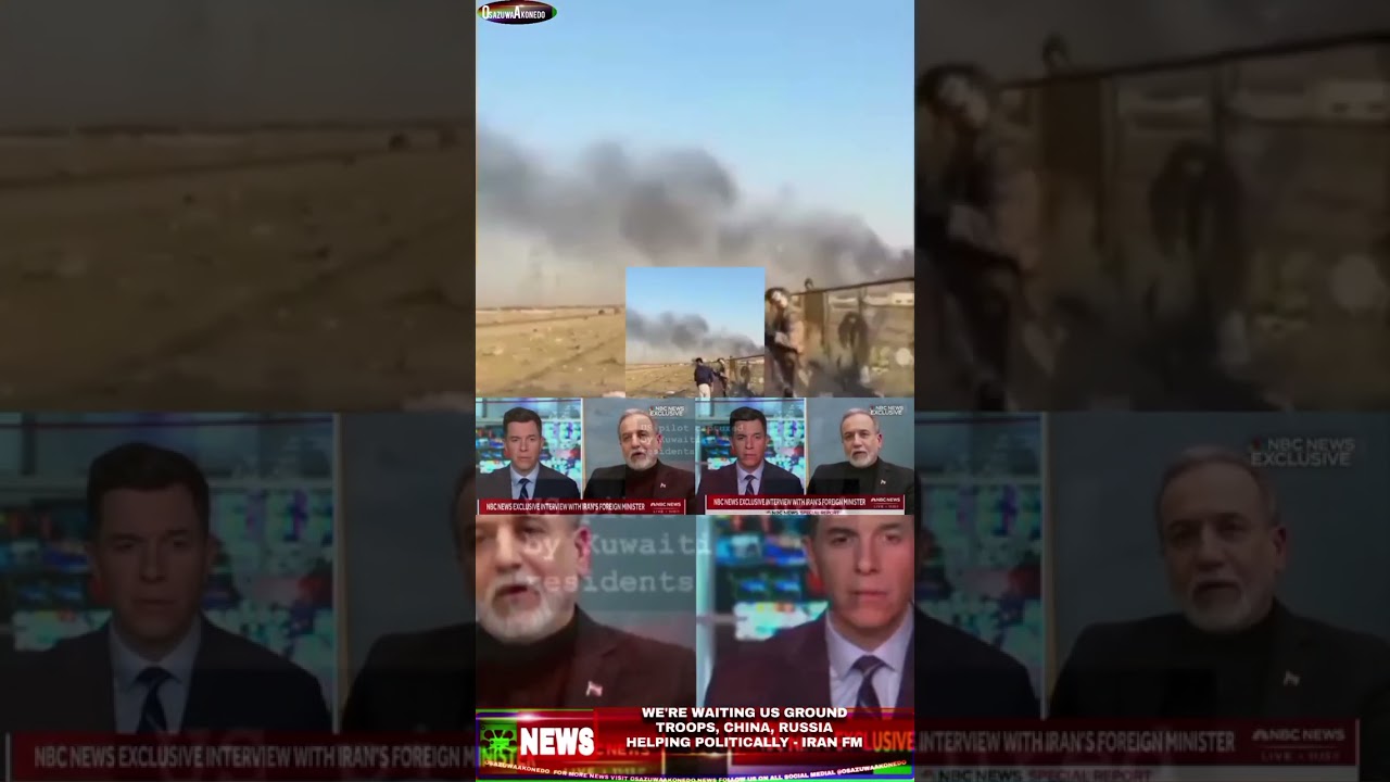 OsazuwaAkonedo NinetySeconds ~ We’re Waiting US Ground Troops, China, Russia Helping Politically – Iran FM