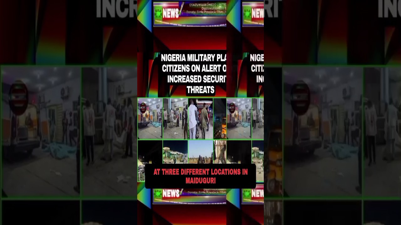 OsazuwaAkonedo Podcast Video ~ Nigeria Military Places Citizens On Alert Over Increased Security Threats