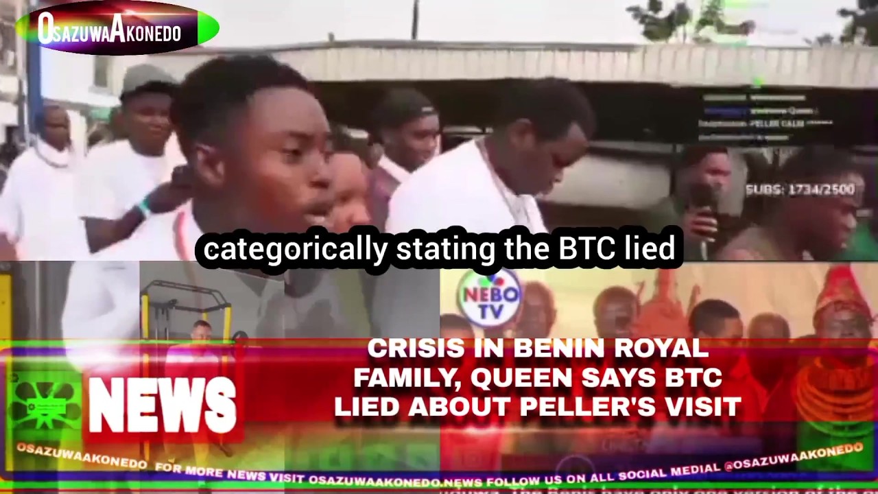 OsazuwaAkonedo ShortReel ~ Crisis In Benin Royal Family, Queen Says BTC Lied About Peller’s Visit