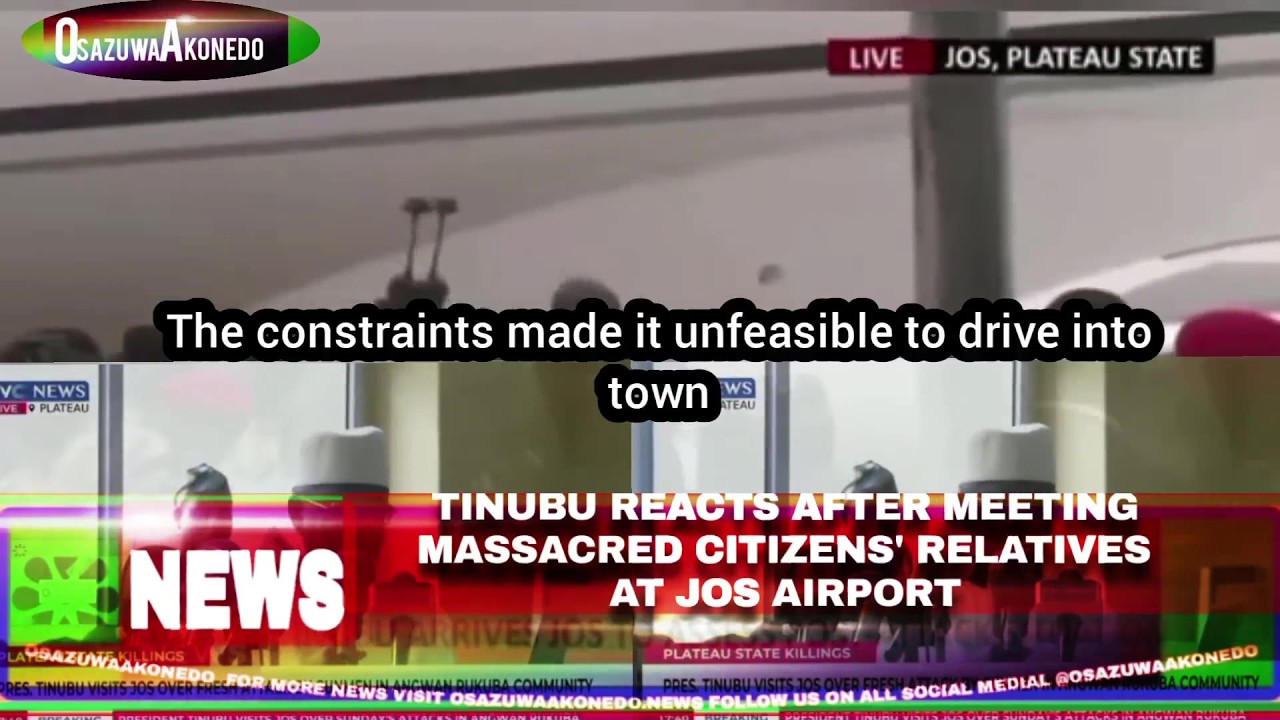 OsazuwaAkonedo Video ~ Tinubu Reacts After Meeting Massacred Citizens’ Relatives At Jos Airport