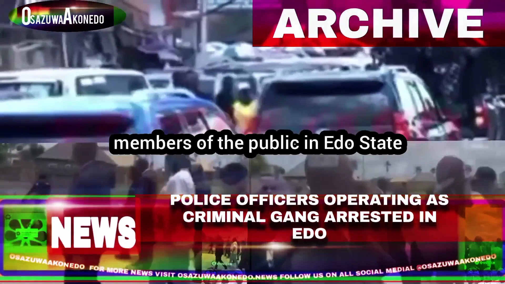 Video ~ Police Officers Operating As Criminal Gang Arrested In Edo
