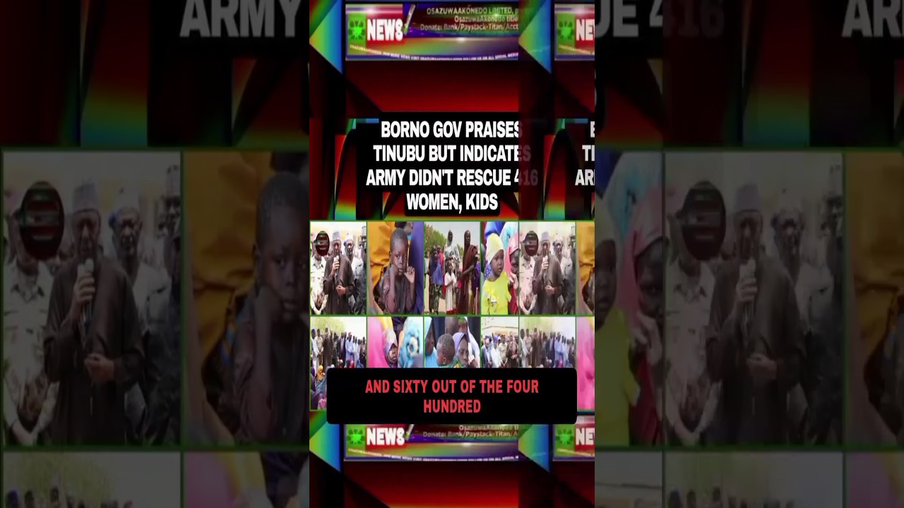 OsazuwaAkonedo Podcast Video ~ Borno Gov Praises Tinubu But Indicates Army Didn’t Rescue 416 Women, Kids