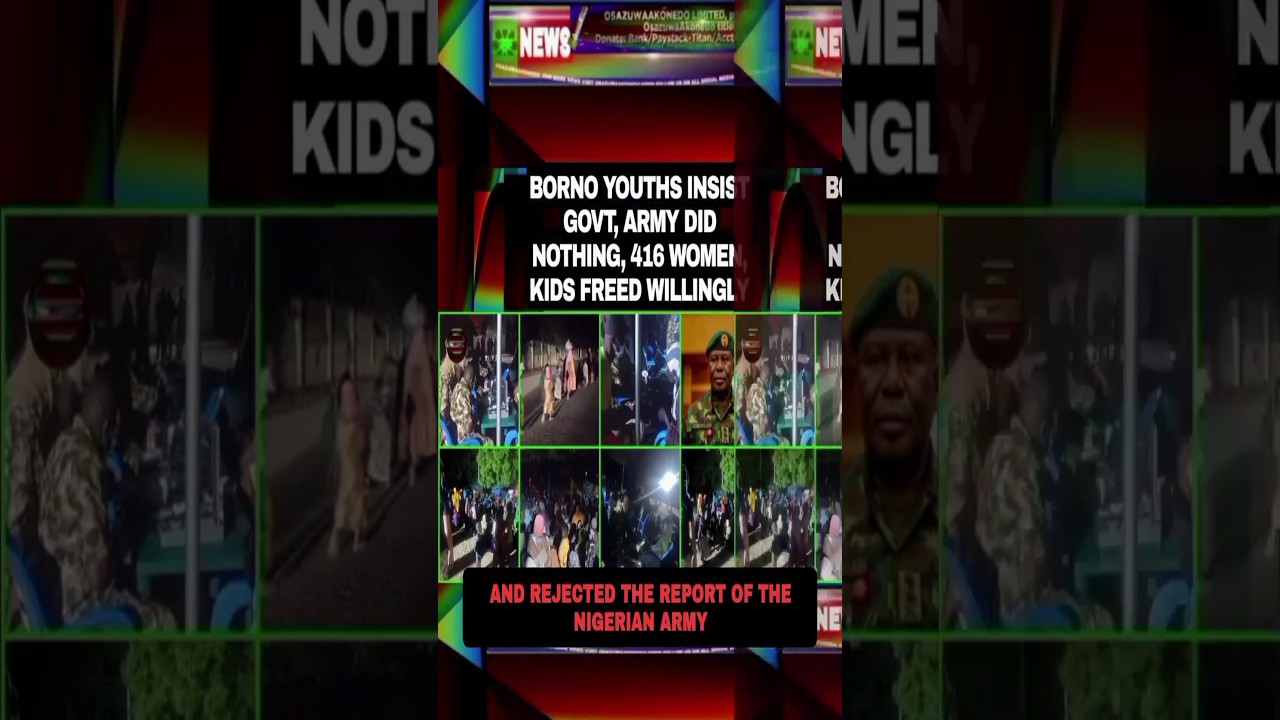 OsazuwaAkonedo Podcast Video ~ Borno Youths Insist Govt, Army Did Nothing, 416 Women, Kids Freed Willingly