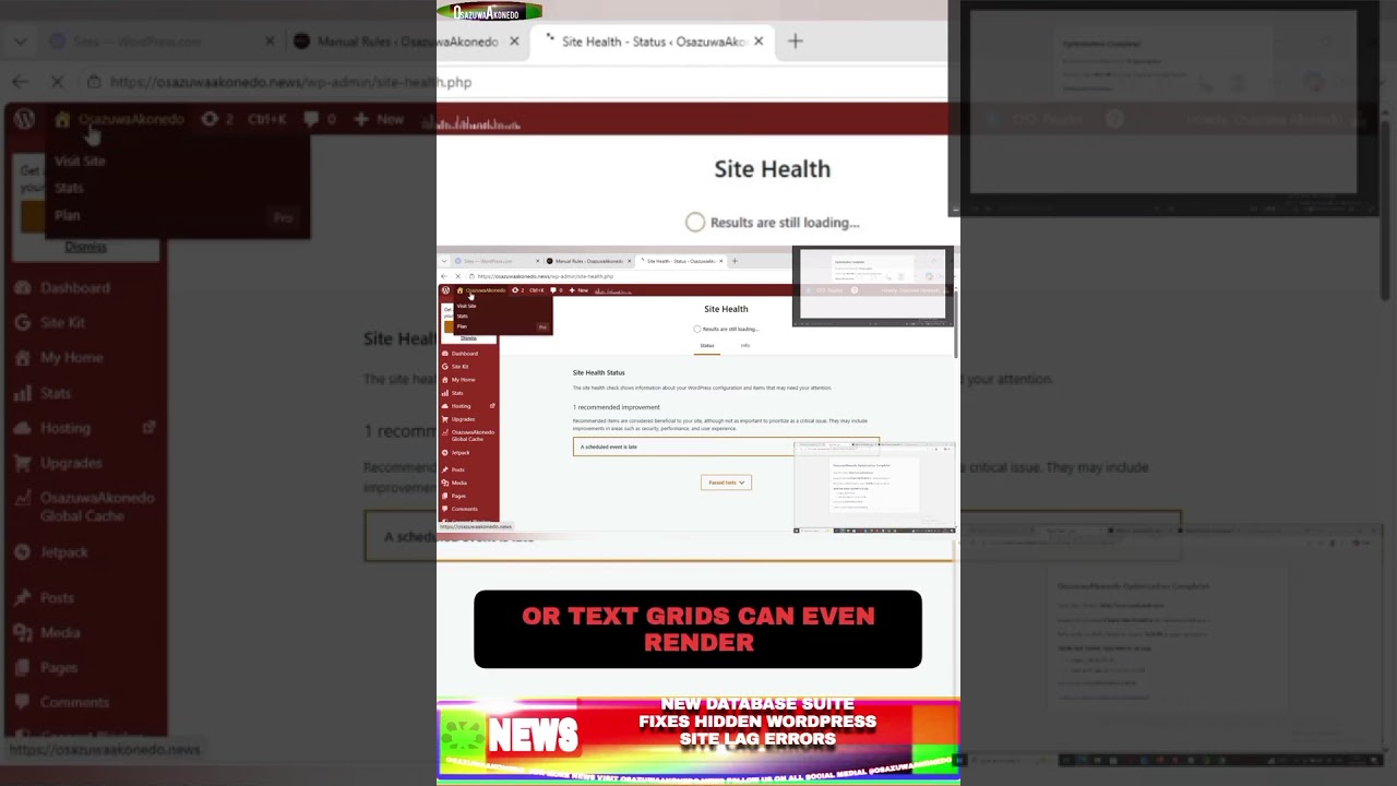 OsazuwaAkonedo NewsShort ~ New Database Suite Fixes Hidden WordPress Site Lag Errors