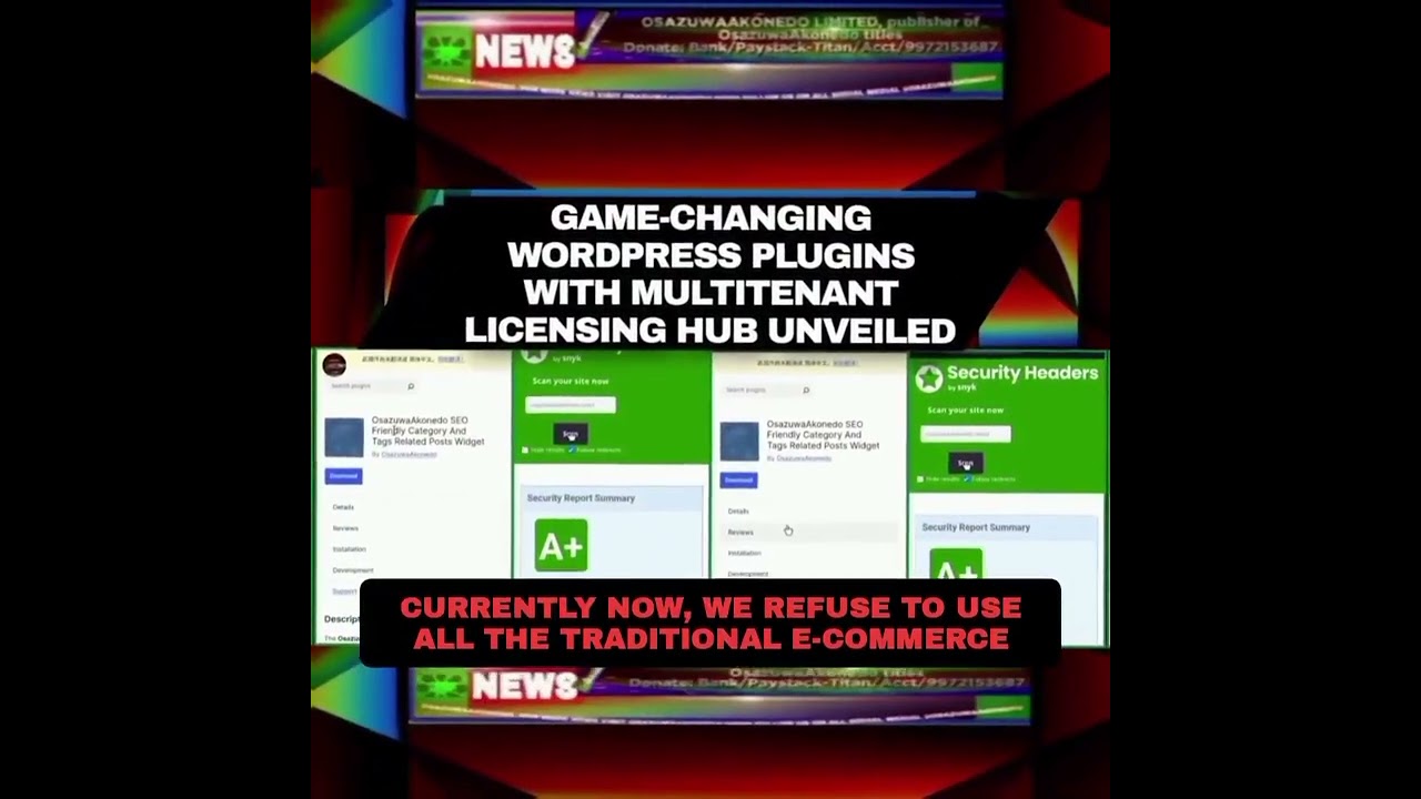 OsazuwaAkonedo Podcast Video ~ Game-Changing WordPress Plugins With Multitenant Licensing Hub Unveiled