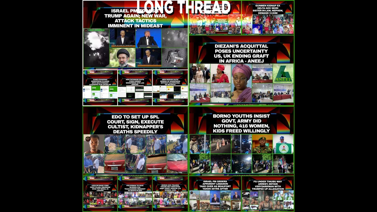 OsazuwaAkonedo NewsChronicles ~ NewsLongThread @6am 27-7