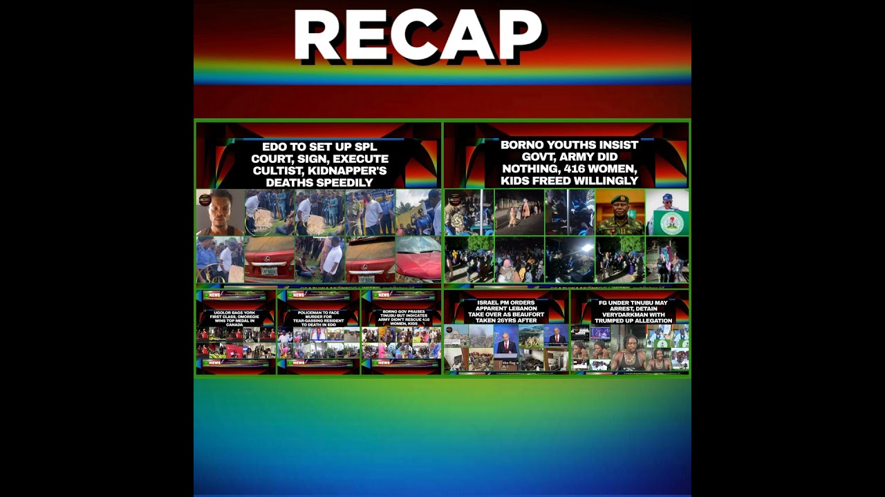 OsazuwaAkonedo NewsChronicles ~ NewsRecap @11pm 20-6