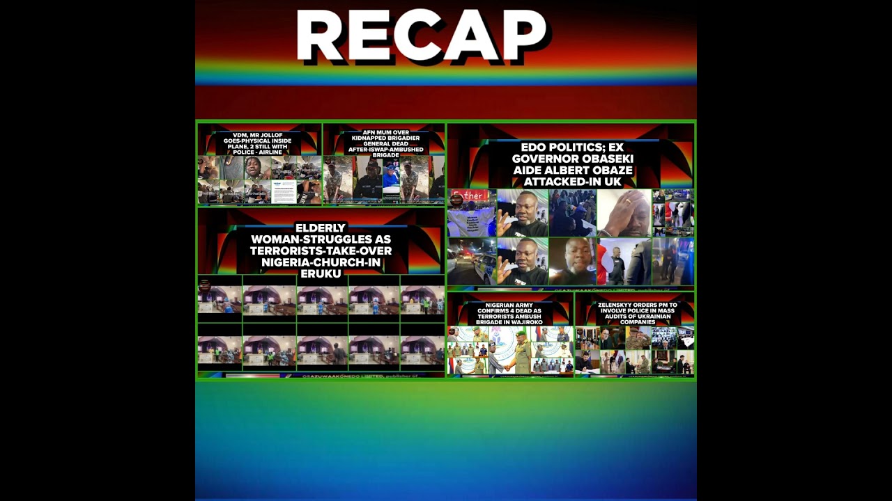 OsazuwaAkonedo NewsChronicles ~ NewsRecap @4pm 19-11
