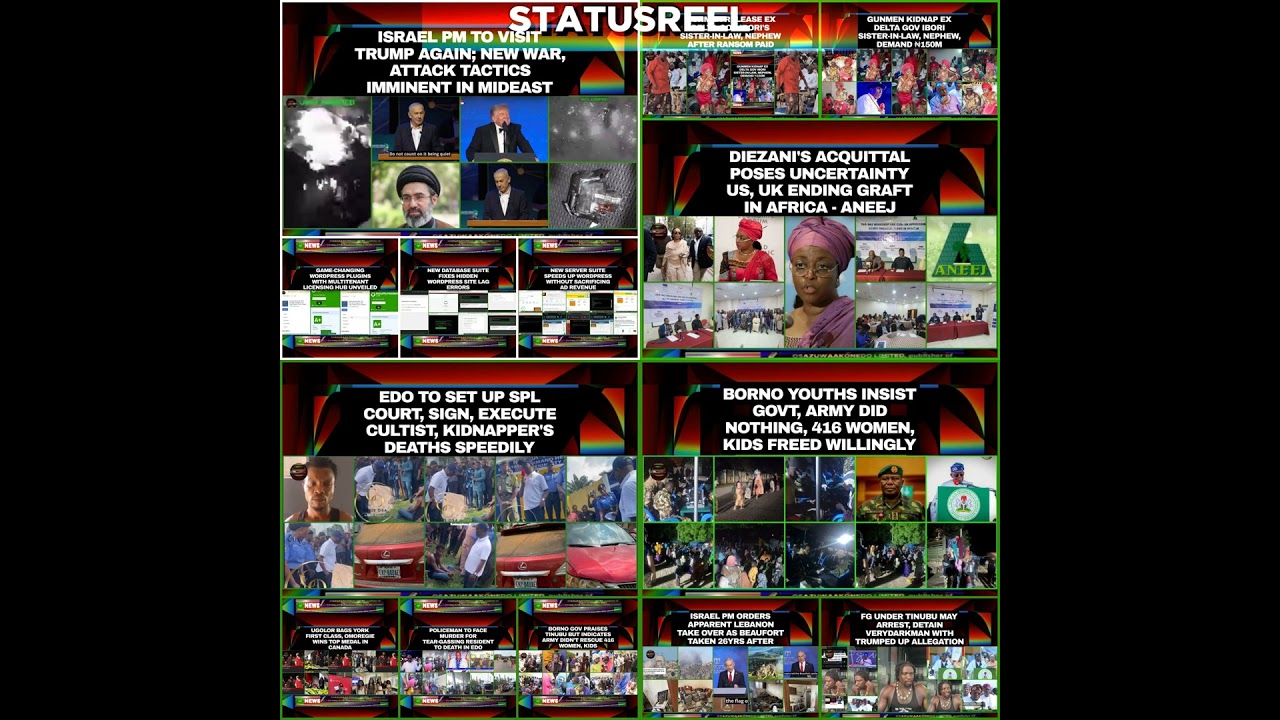 OsazuwaAkonedo NewsChronicles ~ NewsStatusReel @8am 27-7