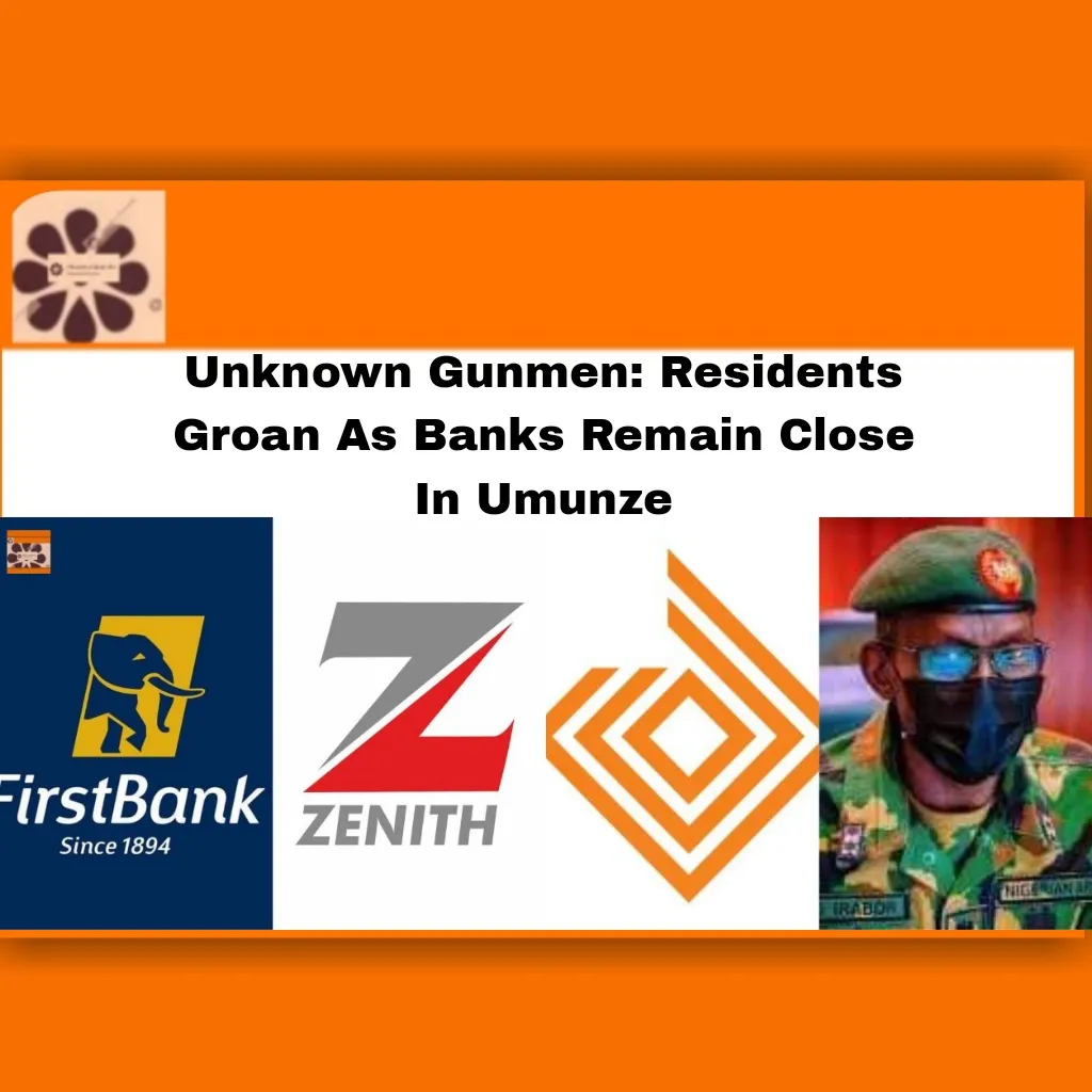 Unknown Gunmen: Residents Groan As Banks Remain Close In Umunze ~ OsazuwaAkonedo #banks #government #security #soldiers #2022 #Access #Aguata #Anambra #Bank #banks #FirstBank #government #Gunmen #lives #security #soldiers #South #Umunze #Unknown #Zenith
