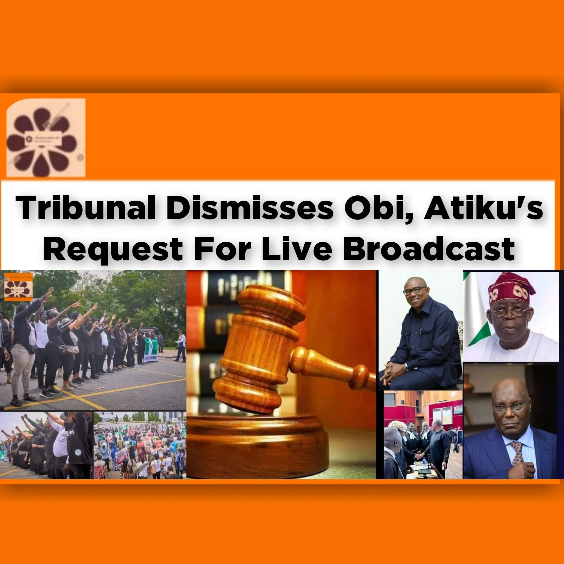 Tribunal Dismisses Obi, Atiku's Request For Live Broadcast ~ OsazuwaAkonedo #Abubakar #Ahmed #APC #Atiku #atiku’s #Bola #breaking #broadcast #dismisses #Haruna #INEC #Obi #PDP #PEPT #Peter #politics #request #Tinubu #Tribunal #Tsammani