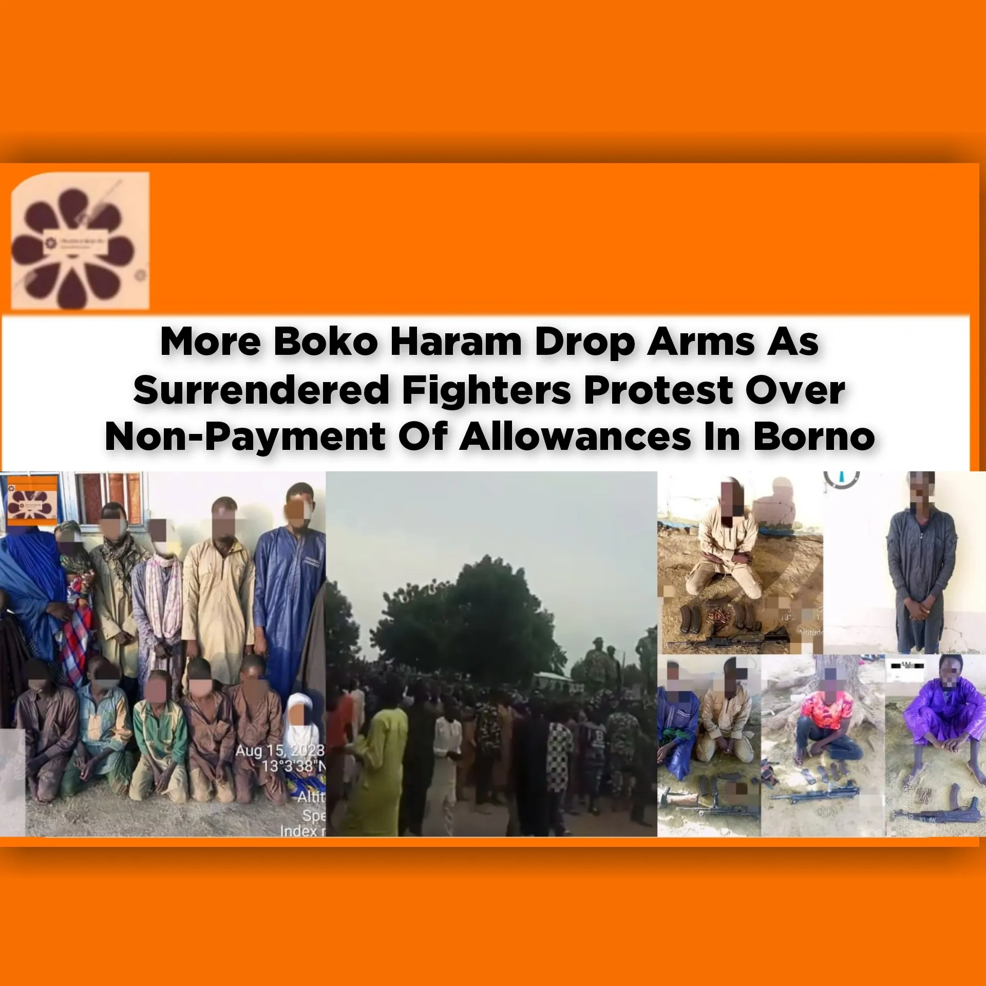 More Boko Haram Drop Arms As Surrendered Fighters Protest Over Non-Payment Of Allowances In Borno ~ OsazuwaAkonedo ####Boko #allowances #Bola #Borno #FG #Haram #Surrender #Tinubu
