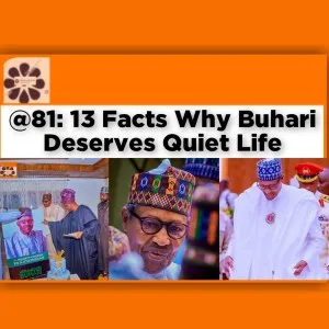 @81: 13 Facts Why Buhari Deserves Quiet Life ~ OsazuwaAkonedo #Ubah